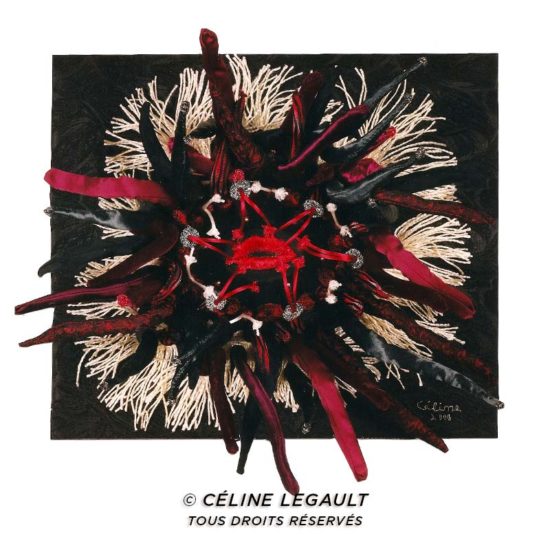 Fleur du Mal / Céline Legault Art Textile / 2000