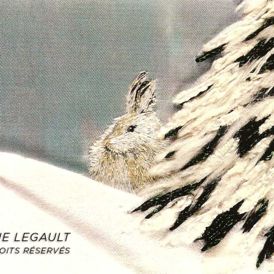 Lièvre furtif / Céline Legault Art Textile / 2000